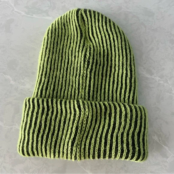 The Benny Ultra Tall Knit Beanie - Coal Headwear Knitted Long Beanie - Picture 8 of 16